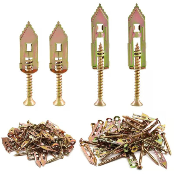 100 Pcs Drywall Self-Drilling Anchors